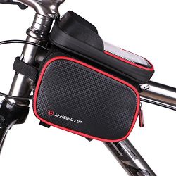 Bike Bag, WAGOLO Waterproof Universal Cycling Bicycle Frame Bags Phone Mount Holder For Cellphon ...