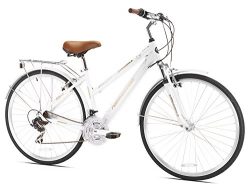 Northwoods Ladies Crosstown 21 Speed Hybrid Bicycle, White