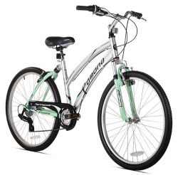 Northwoods Pomona Women’s Dual Suspension Comfort Bike, 26-Inch