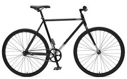 Critical Cycles Harper Coaster Fixie Style Single-Speed Commuter Bike with Foot Brake, Matte Bla ...