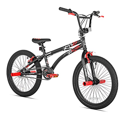 X-Games FS-20 BMX/Freestyle Bicycle, 20-Inch, Black Red