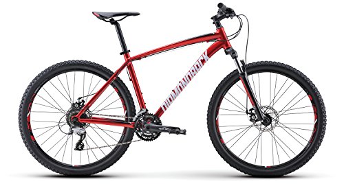 Diamondback Bicycles Overdrive Hardtail Mountain Bike with 27.5″ Wheels, 20″/Large, Red