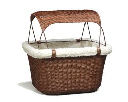 PetSafe Solvit Tagalong Wicker Bicycle Basket, Dog Carrier for Bikes, Best for Dogs Up to 13 lb.