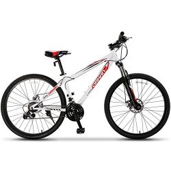 ORKAN 27.5″ Men’s Mountain Bike 21 Speed Bicycle Shimano Hybrid White & Red