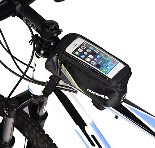 ArcEnCiel Water Resistant Front Top Tube Pannier Bike Frame Storage Bag Mobile Phone Holder ≤ 5. ...