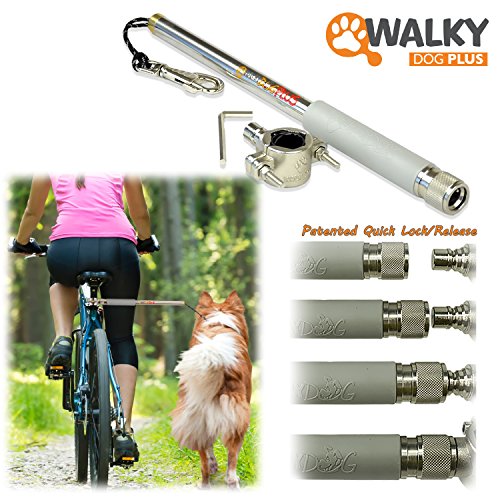 Walky Dog Plus Hands Free Dog Bicycle Exerciser Leash Newest Model with 550-lbs pull strength Pa ...