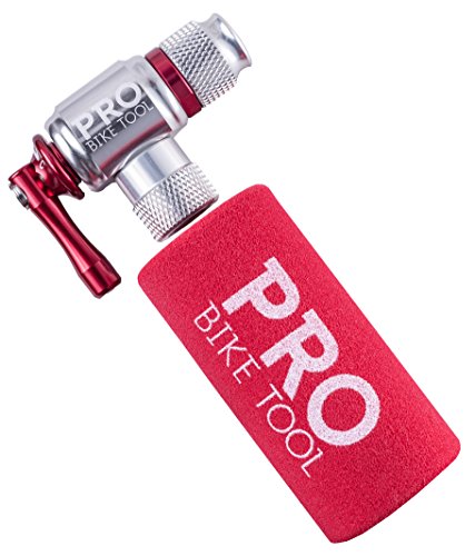 CO2 Inflator By Pro Bike Tool, Quick & Easy, Presta and Schrader Valve Compatible, Bicycle T ...