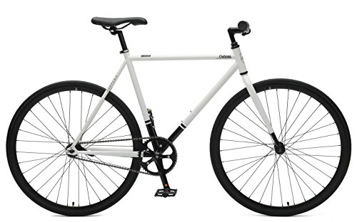 Critical Cycles Harper Coaster Fixie Style Single-Speed Commuter Bike with Foot Brake, White &am ...