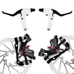 AFTERPARTZ NV-5 G3/ HS1 Bike Disc Brake Kit Front + Rear Rotor (NV-5 G3 Black Kit with handle)