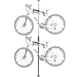 Double Vertical Bicycle Storage Hanger Rack for Garages or Apartments