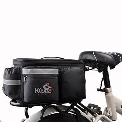 Bike Pannier Bag By Kolo Sports | Durable & Waterproof Nylon With Extra Padded Foam Bottom & ...