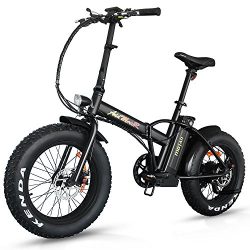 Addmotor Motan Electric Fat Tire 20Inch Bikes 500w 48v Snow Folding Bicycles Lithium Battery 4 C ...