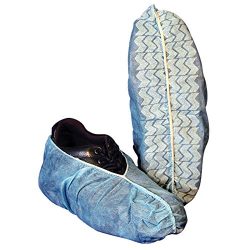 AMMEX – BOOTIES – Shoe Covers, Spun-bond Polypropylene, Rubberized Tread, Universal  ...