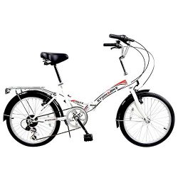 Stowabike 20″ Folding City V2 Compact Foldable Bike – 6 Speed Shimano Gears White