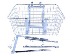 Wald 157 Front Giant Delivery Bicycle Basket (21 x 15 x 9, Silver)