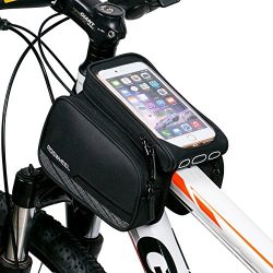 ArcEnCiel Mountain Road Bike Bag Touchscreen Bicycle Pack Double Pouch Cycling Front Frame Tube  ...