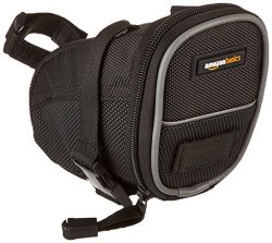 AmazonBasics Strap-On Wedge Saddle Bag for Cycling – Small