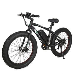 26″ Fat Bike Tire Wheel Men Snow Beach Mountain electric Bicycle 500W electric moped