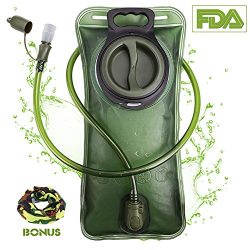 Hydration Bladder 2 Liter Leak Proof Water Reservoir, Military Water Storage Bladder Bag, BPA Fr ...