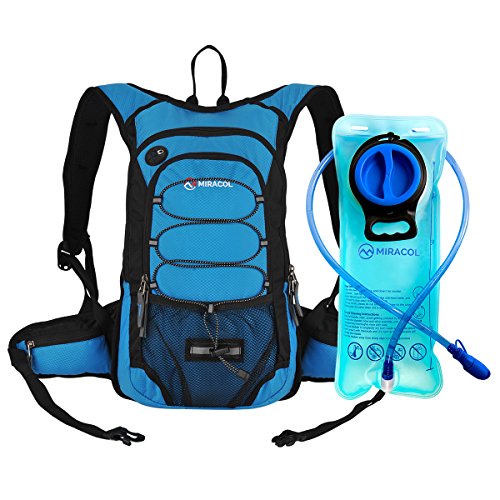 Miracol Hydration Backpack with 2L Water Bladder, Thermal Insulation Pack Keeps Liquid Cool up t ...