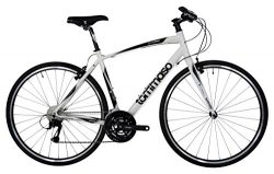 Tommaso La Forma Lightweight Aluminum Hybrid Bike -White/Black – Small