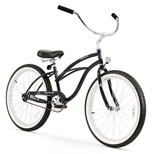 Firmstrong Urban Lady Single Speed Beach Cruiser Bicycle, 24-Inch, Black