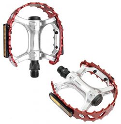VP Components VP-747 Bear Cage Trap Old School BMX Pedal, Red, 1/2-Inch