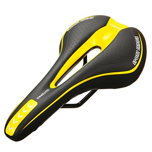 OUTERDO New Bicycle Saddle Professional Road MTB Gel Comfort Saddle Bike Bicycle Cycling Seat Cu ...