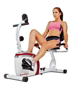 Marcy Recumbent Exercise Bike with Magnetic Resistance and Pulse Sensor NS-908R