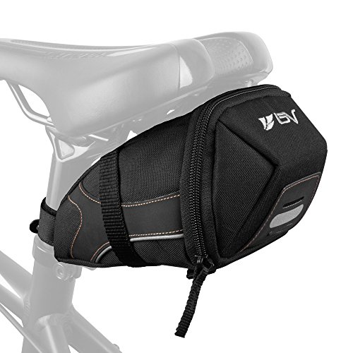 BV Bicycle Y-Series Strap-On Bike Saddle Bag / Bicycle Seat Pack Bag, Cycling Wedge with Multi-S ...
