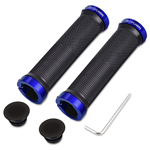 Double Lock on Locking Bicycle Handlebar Grips Cycle Bicycle Mountain Bike BMX Floding (a Pair)  ...