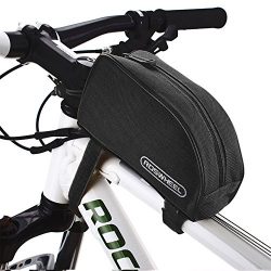 Allnice 12654 1L Outdoor Mountain Bicycle Cycling Frame Front Top PVC Tube Bag Bike Pouch (All B ...