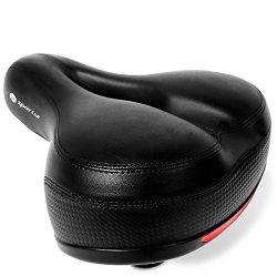 Bike Seat Most Comfortable Bicycle Cycling Saddle Replacement for Men and Women | Universal Fit  ...