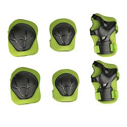 Child Protective Gear Set Physport Cycling Knee Pads and Elbow Pads with Wrist Guards for Cyclin ...