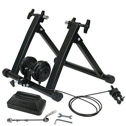 ZENY Magnet Bike Trainer Stand w/ 8 Levels Resistance Stationary Steel Bicycle Indoor Exercise T ...