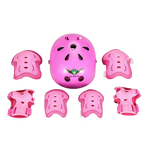 ASIBT Kid’s Skateboard Helmet Sets Cycling Roller Skating Helmet Elbow Knee Pads Wrist Spo ...