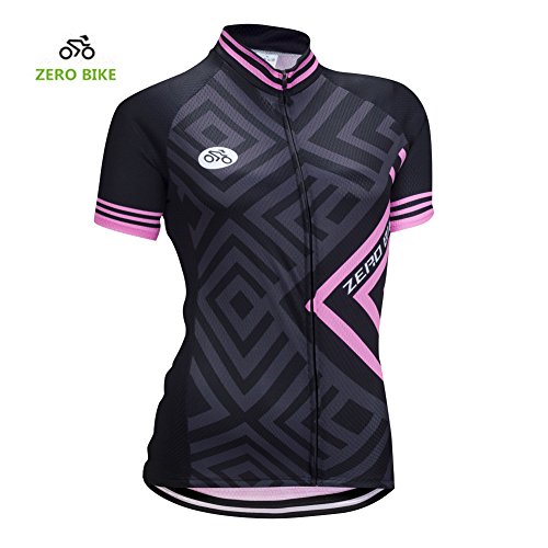 ZEROBIKE Women’s Short Sleeve Cycling Jersey Jacket Cycling Shirt Quick Dry Breathable Mou ...