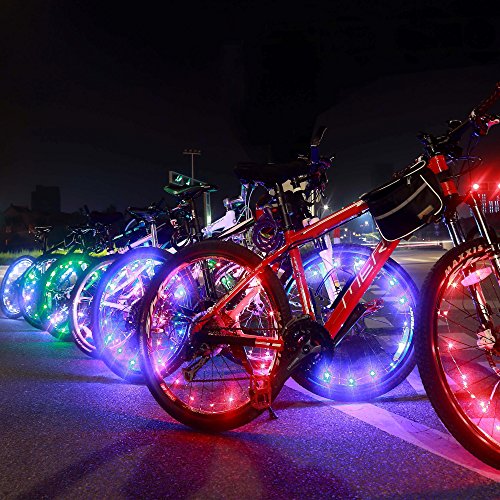 Bright Led Bike Wheel Light – DAWAY A01 Waterproof Bicycle Tire Light Strip, Safety Spoke  ...