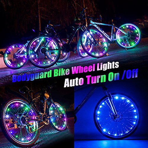 Bodyguard Bike Wheel Lights – Auto Open and Close – Ultra Bright LED – Bike Wh ...