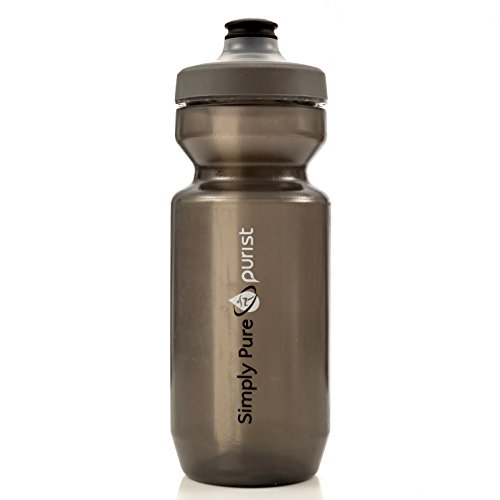 Simply Pure – Purist 22 oz Water Bottle by Specialized Bikes (Watergate Cap, Black)