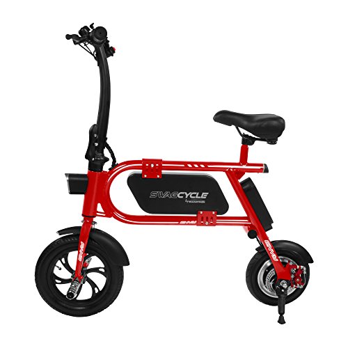 200W SWAGCYCLE Envy Steel Frame Folding Electric Bicycle e Bike w/ Automatic Headlight – Reach 1 ...
