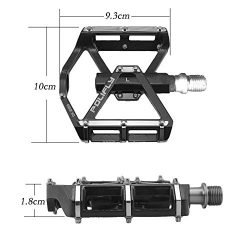 Mountain bike pedal, 9/16 “bike four sealed bearings bike pedal, mountain bike dedicated a ...