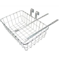 Wald 137 Front Bicycle Basket (15 x 10 x 4.75, Silver)