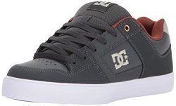 DC Men’s Pure Action Skate Shoe, Dark Shadow, 10 D D US