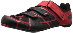 Pearl iZUMi Men’s Select RD IV Cycling-Footwear, Black/True Red, 52.0 EU/16.3 M US