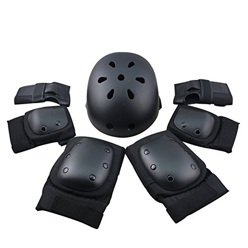 7Pcs Adults Protective Gear Set,Safety Helmet with Elbow,Knee,Wrist Pads Safeguard for Roller Sk ...