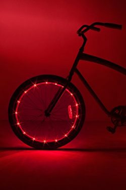 Brightz, Ltd. Wheel Brightz LED Bicycle Accessory Light (for 1 Wheel), Red