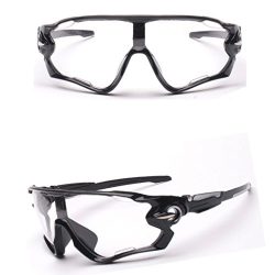 Hometom UV400 Lens Riding Sunglasses Outdoor Sports Mountain Bike Glasses (Clear)