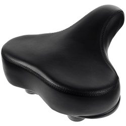 Zacro Oversized Bike Seat, Super Large Wide Bicycle Saddle for Mountain bike, Stationary Bicycle ...