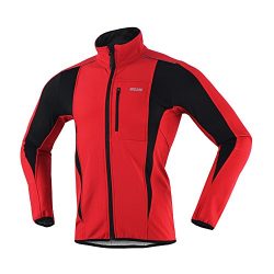 ARSUXEO Winter Warm UP Thermal Softshell Cycling Jacket Windproof Waterproof Bicycle MTB Mountai ...